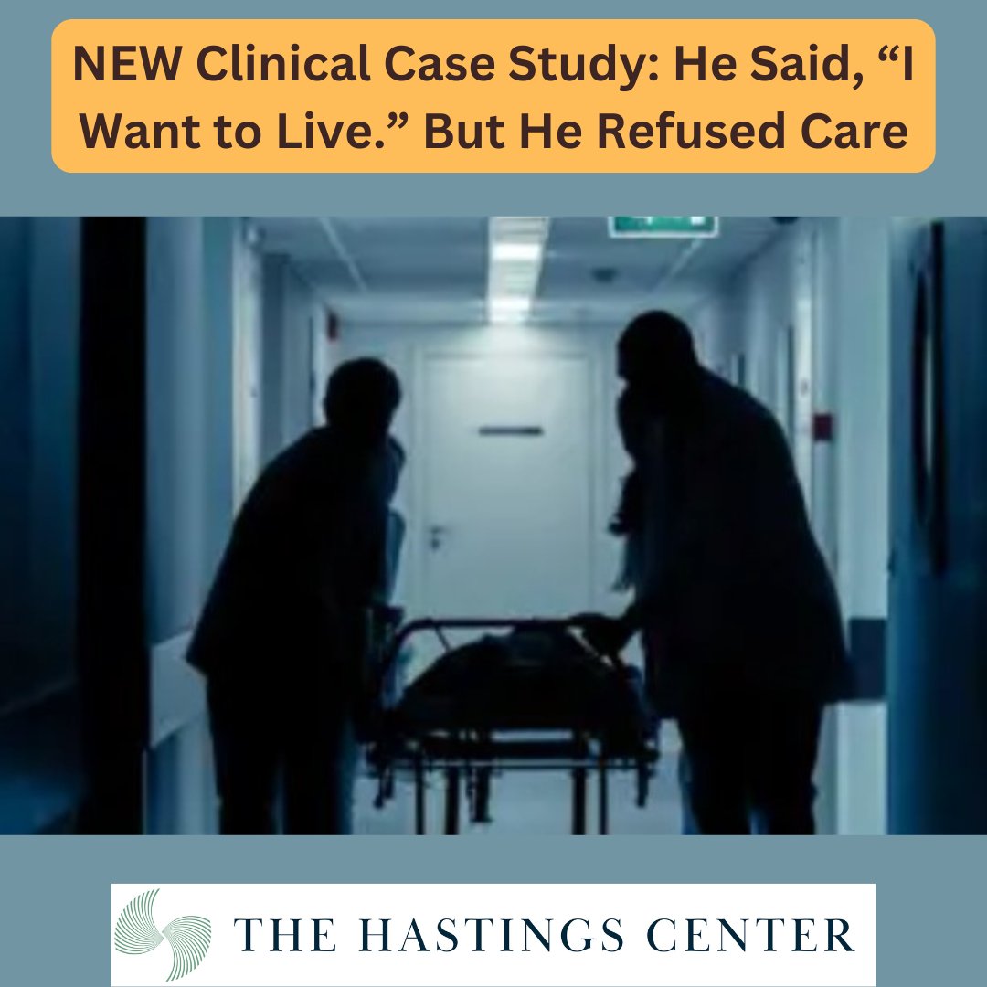 👤 A man in his 60s with advanced cancer and schizophrenia, said he wanted treatment — but refused care. With no surrogate/questions about his decision-making capacity, the ethics team was called in...

 thehastingscenter.org/he-said-i-want…