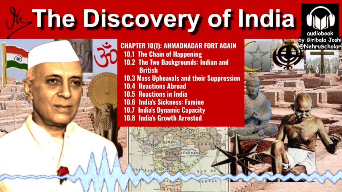 🎧 Nehru reflects on post-Quit India events-- Suppression, Famine, World Reactions, India’s Strength | Chapter 10 Ahmadnagar Fort Again (Part I) | The Discovery of India youtube.com/watch?v=hK7fFk…