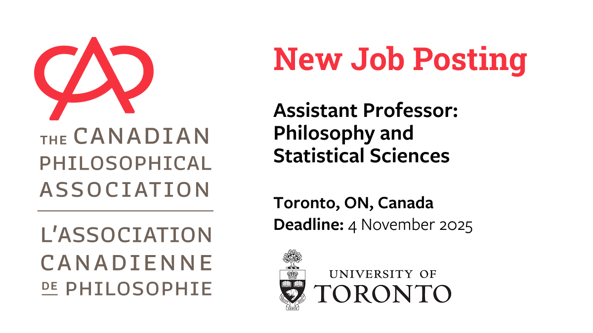 acp_cpa's tweet photo. New Job Posting: Assistant Professor — Philosophy and Statistical Sciences. Deadline: 4 November 2025.

https://t.co/AsENtZ3Ivw https://t.co/CR0jYY1GyV