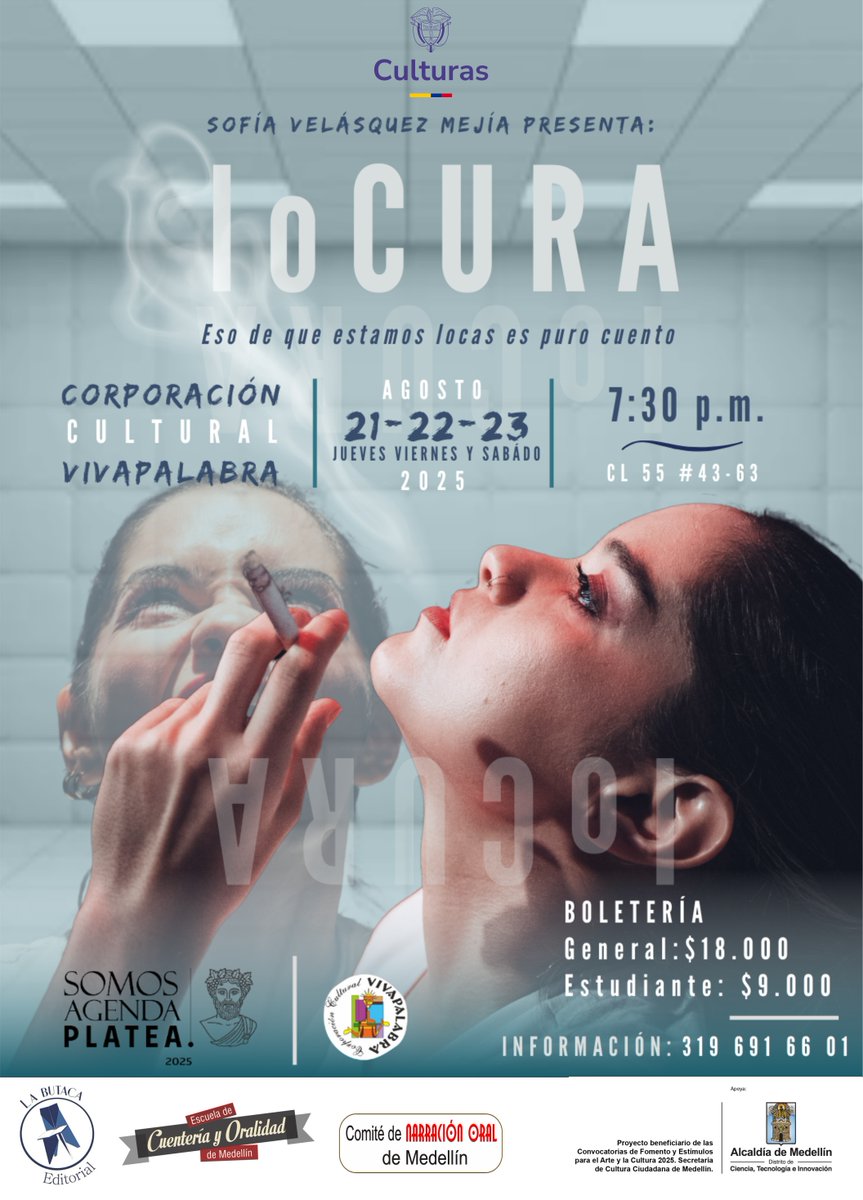 Terminado el festival seguimos contando en VIVAPALABRA, con @Jesús Lozada, Juan Pablo Rivera Revelo y Sofía Velasquez. y nos vamos preparando para la #Fiestadelasartesescénicas