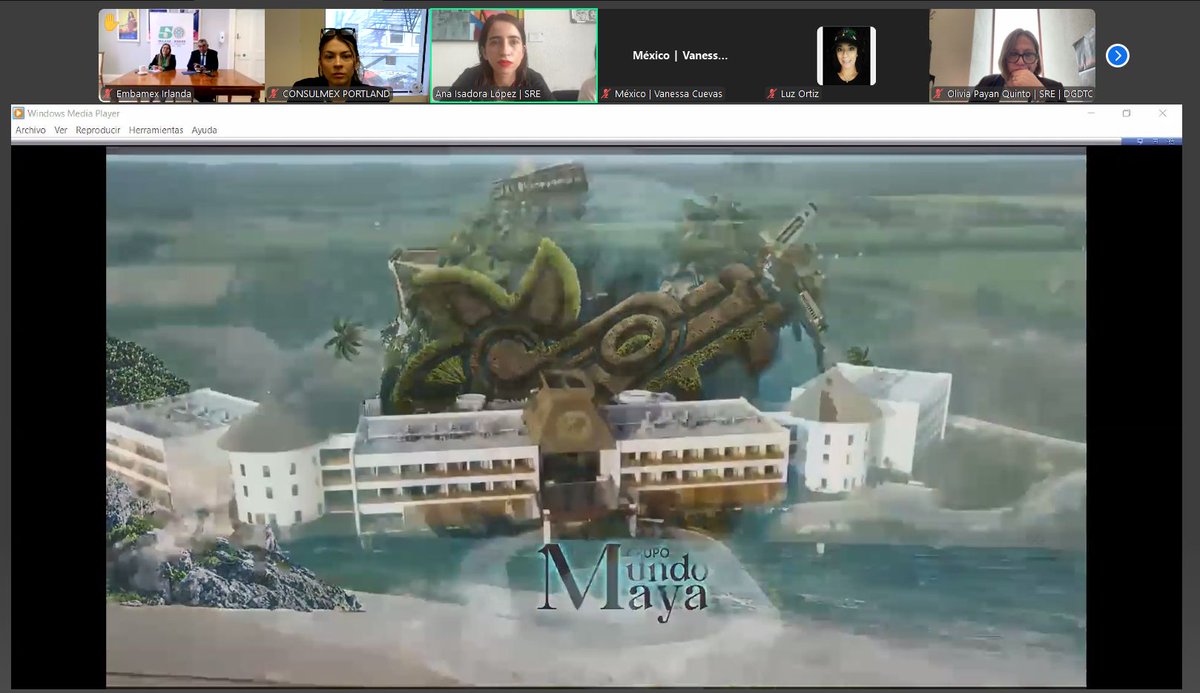 🇲🇽✈️Participamos en la capacitación virtual del Grupo Mundo Maya, organizada por la Dirección General de Diplomacia Turística y Conectividad, sobre la infraestructura, cultura y hospitalidad del sureste mexicano. Seguimos impulsando la promoción turística de México en el exterior