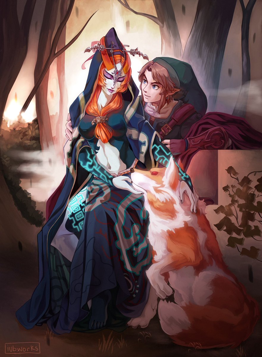 nayuunii's tweet image. Midlink - Based on the famous painting “Silent Persuasion” by Hugues Merle