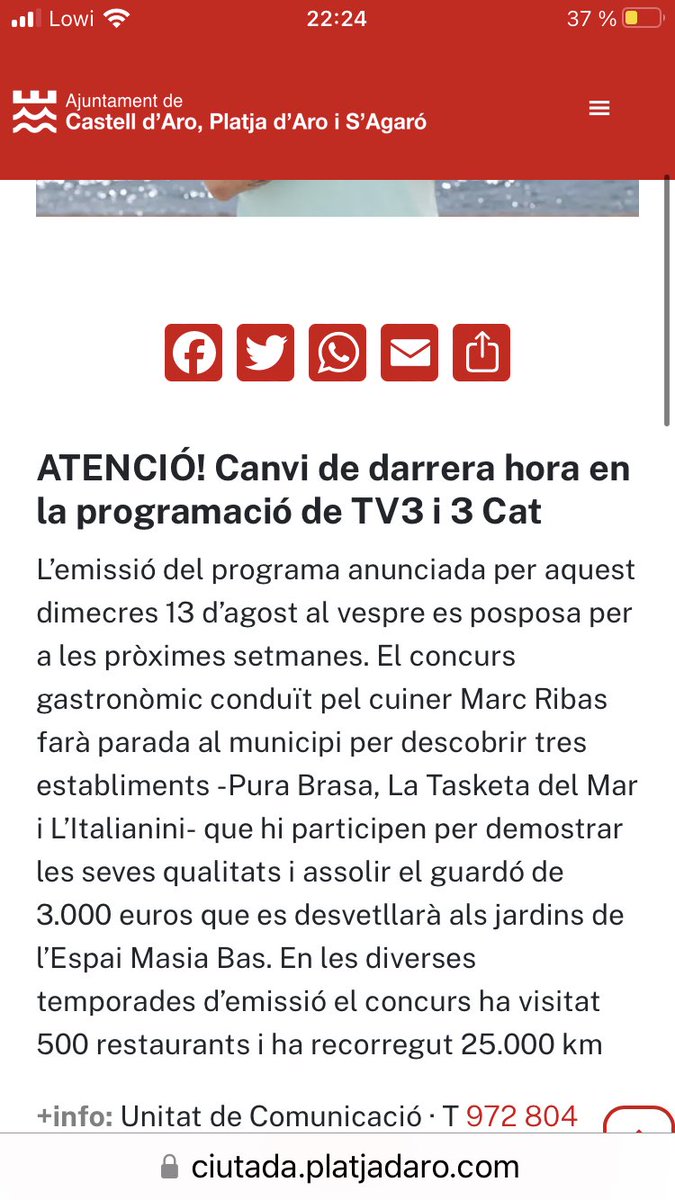 Alguna cosa ha passat amb el programa de Platja d’Aro previst per avui.
No és costum del format emetre dos capítols seguits de la mateixa zona.
Seguim investigant…
 #JocDeCartesEstiu3Cat