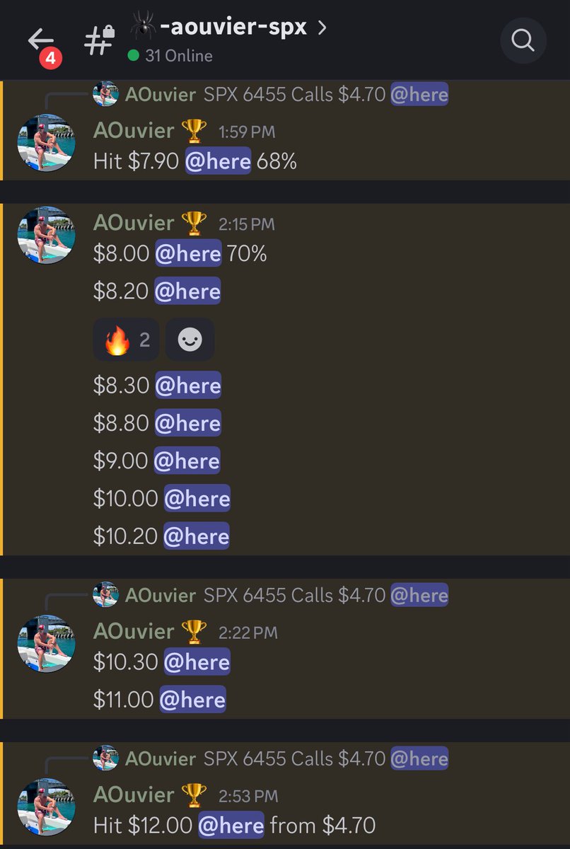 We just printed all day in the server 📊💥

$SBUX +42%
$QQQ +175%
$AAPL +130%
$TWLO +150%
$PSKY +388% 
$SPX 3 +100% plays🚀

These aren’t “what if” trades… they were called live &amp; banked.
Stop watching others win — get in here 👉 discord.gg/tuYvZUbc

<a href="/the_radinator/">Radinator</a> <a href="/Lirqin/">Lirqs</a>