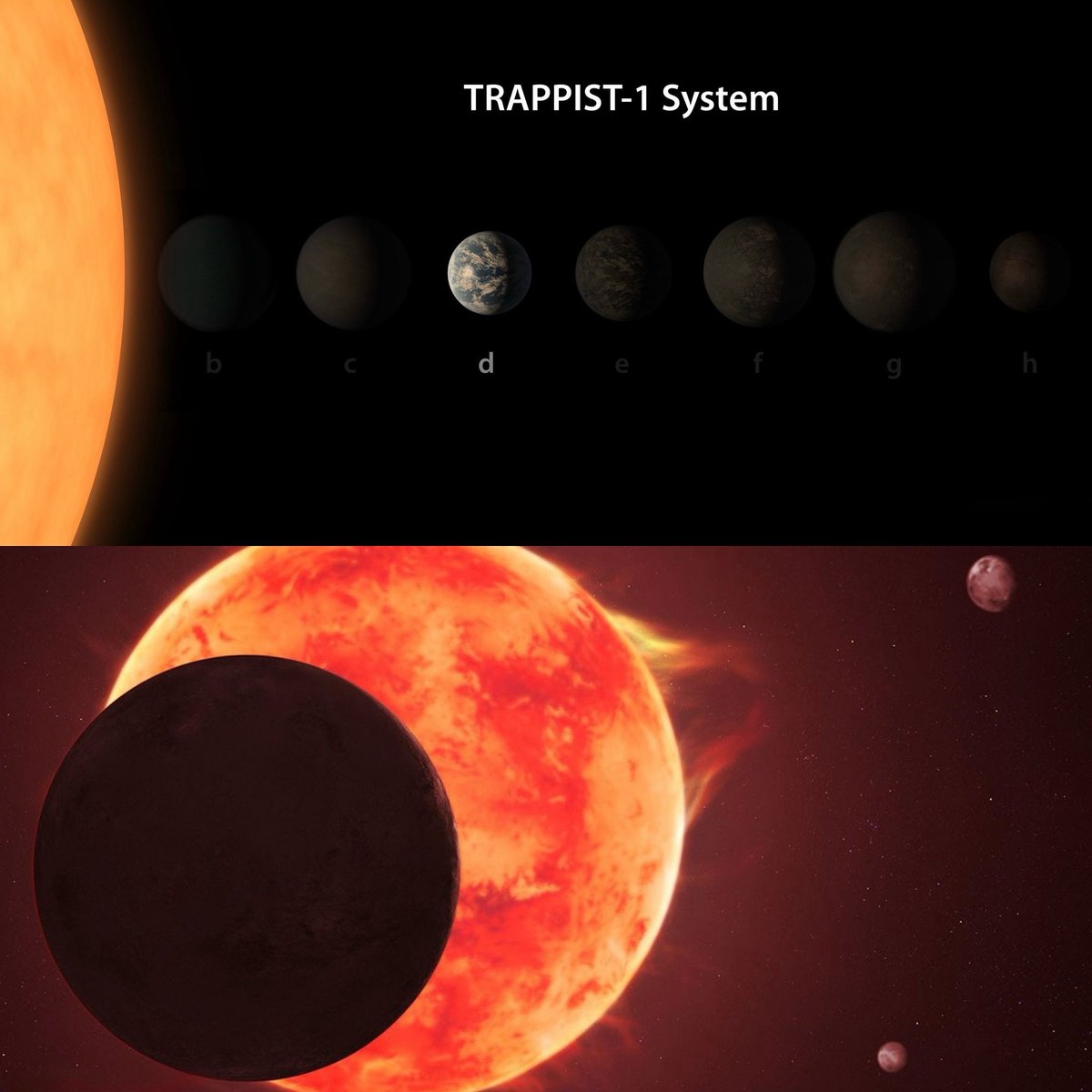 El Telescopio Espacial James Webb ha descartado la existencia de una atmósfera similar a la de la Tierra en el exoplaneta TRAPPIST-1 d.