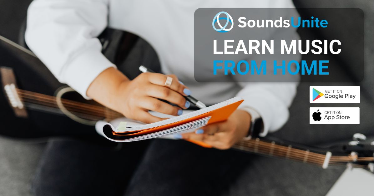 Enjoy music education from anywhere!

Download the app today to get started or visit SoundsUnite.com

#OutNow #SoundsUnite #MusicEducation #Music #Live