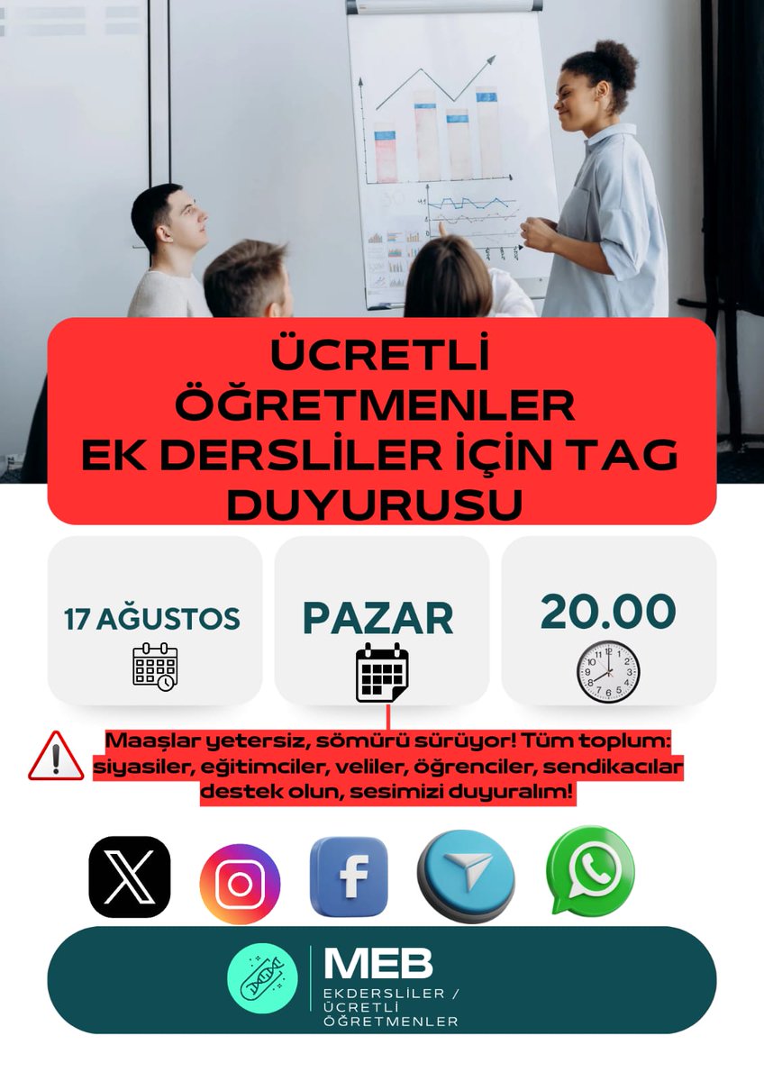 Ücretli Öğretmenler Ek Dersliler Sesleniyor!
Bu çağda, bu ekonomik koşullarda, bu ücretlerle seneyi nasıl dolduralım?
Eğitimin sesi kısılırsa, geleceğimiz susar unutmayın !!!
#eğitim #öğretmen
#EKDERSLİ #ÜCRETLİÖĞRETMEN