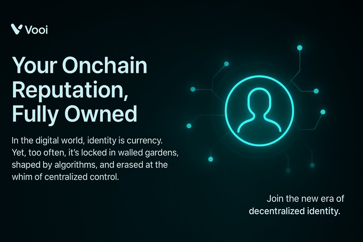 Official_adeyem's tweet image. In the digital world, identity is currency. Yet, too often, it’s locked in walled gardens, shaped by algorithms, and erased at the whim of centralized control.
 ready to unlock new opportunities wherever the network flows.

With Vooi,  You own an identity it.
@vooi_io