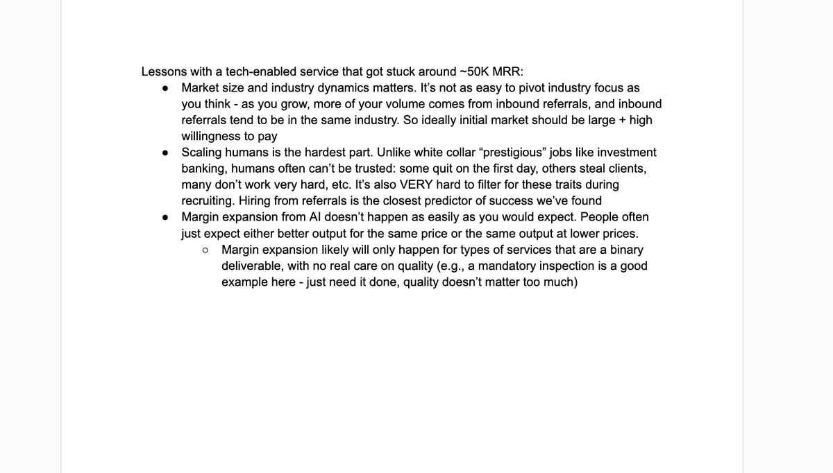 Most people don't know, but before Cohesive AI, we had a tech-enabled service for private equity that grew to ~50K MRR very quickly, but flatlined/topped out. 

Some quick thoughts on why we pivoted away to getcohesiveai.com