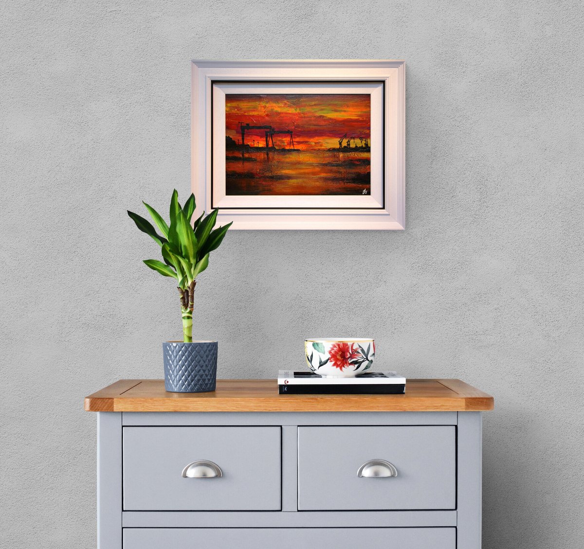 loughpark's tweet photo. Irish Art Original Abstract Painting HARLAND &amp; WOLFF Shipyard Docks, BELFAST, N. IRELAND birthplace of RMS Titanic - buy now at: https://t.co/EWENR5wCJ4 or contact us direct! #OriginalArt #OilPainting #HarlandandWolff #Titanic #NorthernIreland #NoMoreBlankWalls https://t.co/3GHwGBpvzz