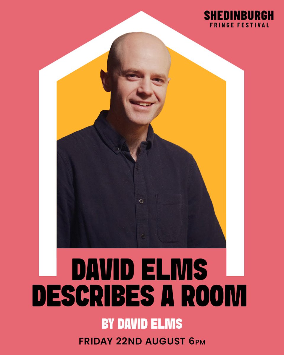 Shedinburgh Fringe Festival (@shedinburghfest) on Twitter photo New Shedinburgh Show!
🎟️ bookings.shedinburgh.com/event/9854:51
For 1 night only, <a href="/LilDavidElms/">David Elms</a> is bringing his sell-out cult hit to our Shed.
Together with his audience, veteran improviser Elms 'builds a comedy mind palace before your very eyes. You'll want to move in for good' (Phil Wang) New Shedinburgh Show!
🎟️ bookings.shedinburgh.com/event/9854:51
For 1 night only, <a href="/LilDavidElms/">David Elms</a> is bringing his sell-out cult hit to our Shed.
Together with his audience, veteran improviser Elms 'builds a comedy mind palace before your very eyes. You'll want to move in for good' (Phil Wang)