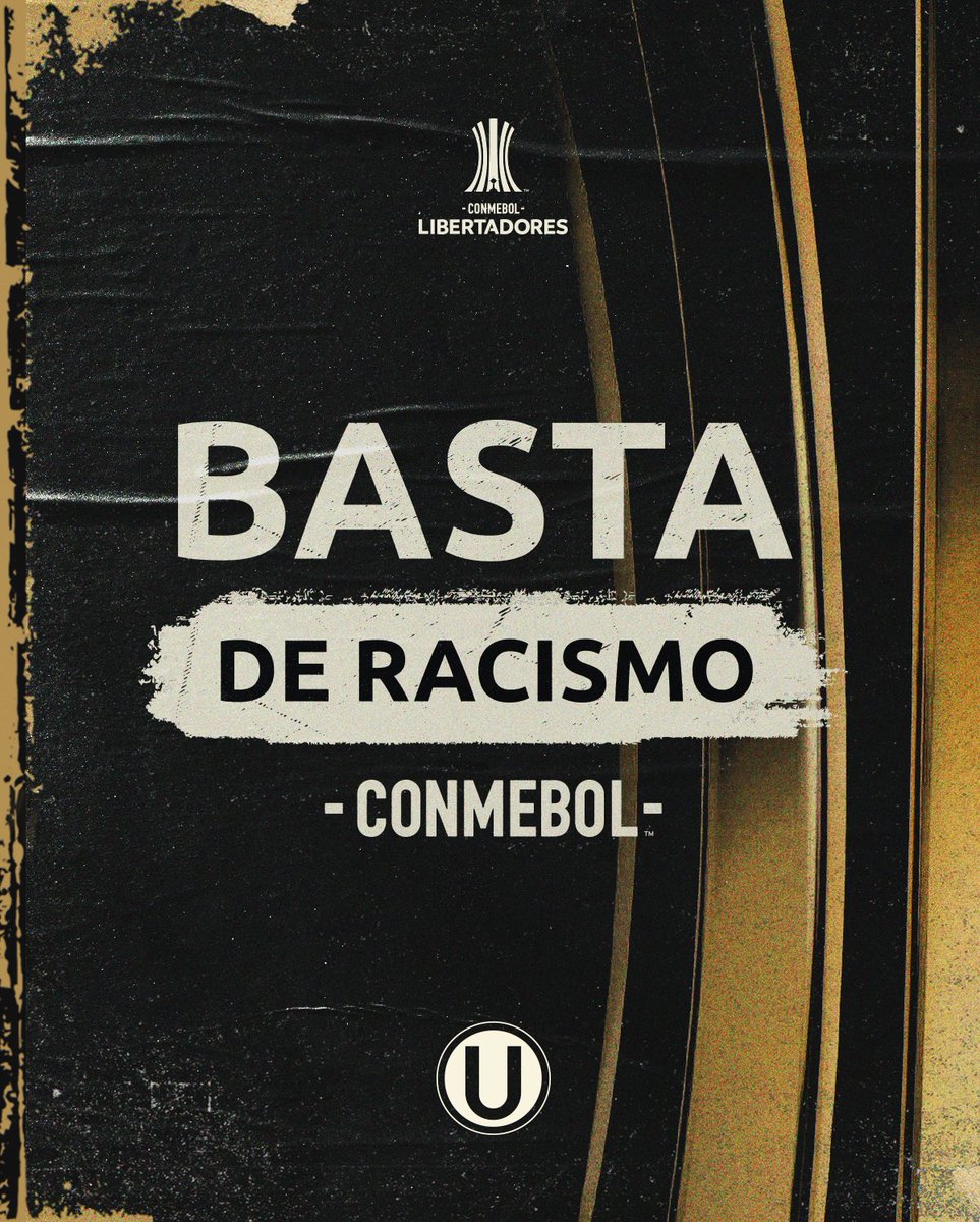 Universitario's tweet photo. 𝗡𝗢 𝗔𝗟 𝗥𝗔𝗖𝗜𝗦𝗠𝗢 ✋

👉 Exhortamos a nuestra hinchada a alentar con respeto en nuestro duelo copero de mañana.

👉 En 2024, recibimos una multa por actos racistas que superó los $100 mil. Estas conductas no nos representan y pueden ocasionar el cierre de nuestra casa.

No perjudiquemos a nuestro club, ¡cuidemos todos juntos a la crema! 🙌

#SoyUnVerdaderoHincha
#BastaDeRacismo 
#UnaGarraCopera