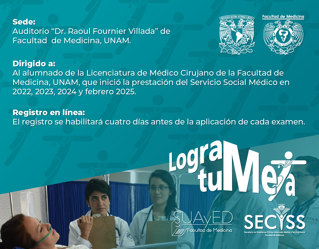 suayedfacmed's tweet photo. ✨¿Quieres estudiar una especialidad médica?✨

Fortalece tu preparación para el ENARM con #LograTuMeta, un programa que evalúa y refuerza tus conocimientos en medicina.
📋 Inscripción | 18 de agosto 2024
📎Información: https://t.co/zLnZQ4d38E 

@FacMedicinaUNAM https://t.co/g8ZIp61MIs