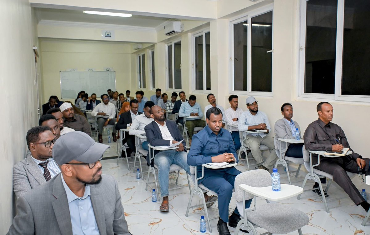 Permanent Secretary Office for Foreign Affairs🇸🇴 (@psmofa) on Twitter photo Today, the Permanent Secretary, H.E. <a href="/HamzaHaadoow/">Hamza Adan Haadoow</a>, led a one-day workshop on strategic planning & policy implementation for 40 staff members of the Ministry of Foreign Affairs. The session focused on capacity building, coordination, and advancing our diplomatic goals. #Somalia Today, the Permanent Secretary, H.E. <a href="/HamzaHaadoow/">Hamza Adan Haadoow</a>, led a one-day workshop on strategic planning & policy implementation for 40 staff members of the Ministry of Foreign Affairs. The session focused on capacity building, coordination, and advancing our diplomatic goals. #Somalia