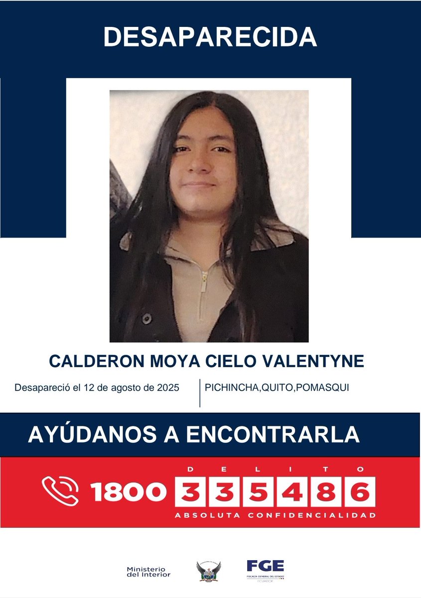 Por favor mayor difusión.
Cielo Valentyne es la hija de una persona muy querida.