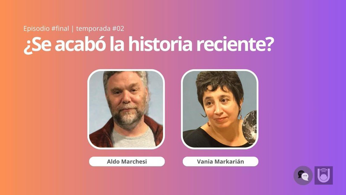 🎧 Episodio final

La historia reciente refiere a los estudios sobre la dictadura entre 1973 y 1985. 

👉 ¿Se necesita construir una temporalidad más extensa? 

Recibimos a Aldo Marchesi y Vania Markarián

🗓️ Jueves 14/8
🕙 Hora 10
📻 @UNIRadioUdelar 
🎙️ <a href="/peperilla/">José Rilla</a> y <a href="/JaimeYaffe/">Jaime Yaffe</a>