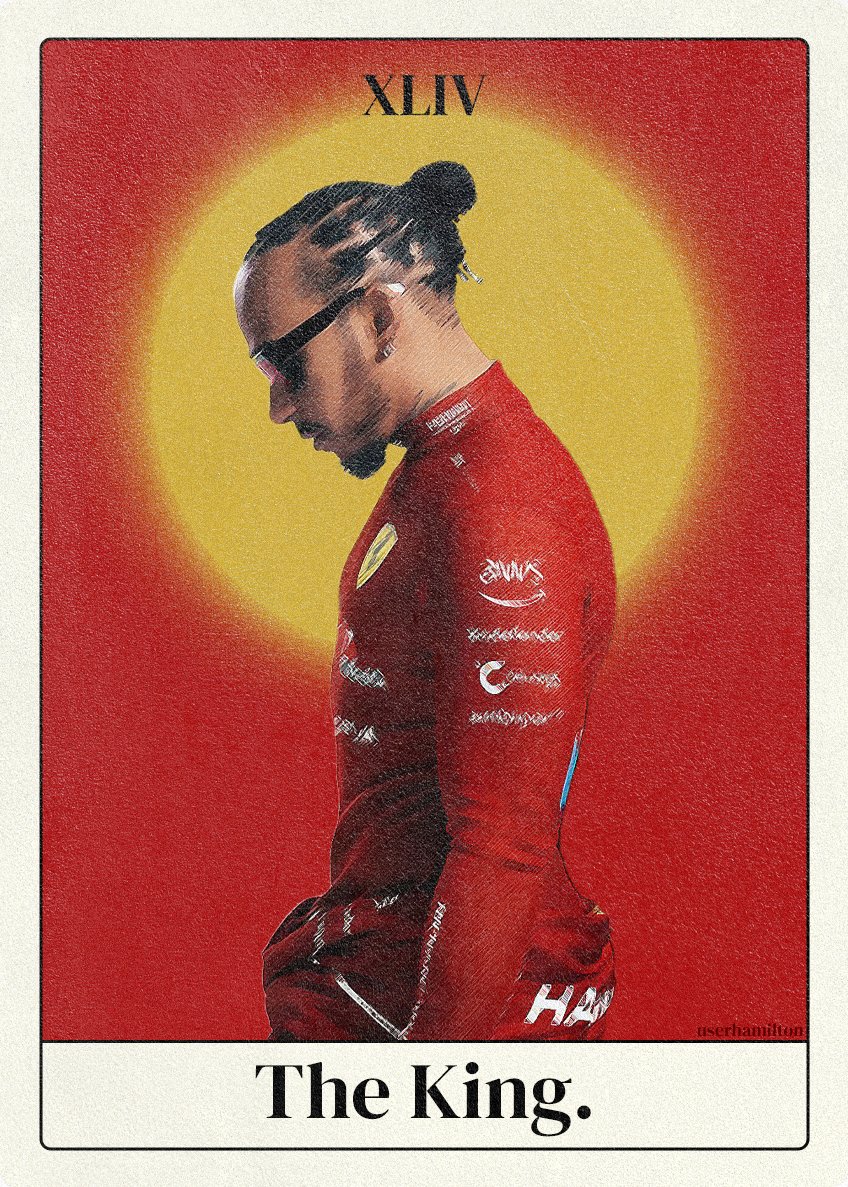 userhamilton's tweet image. card number 44 ~ the king.