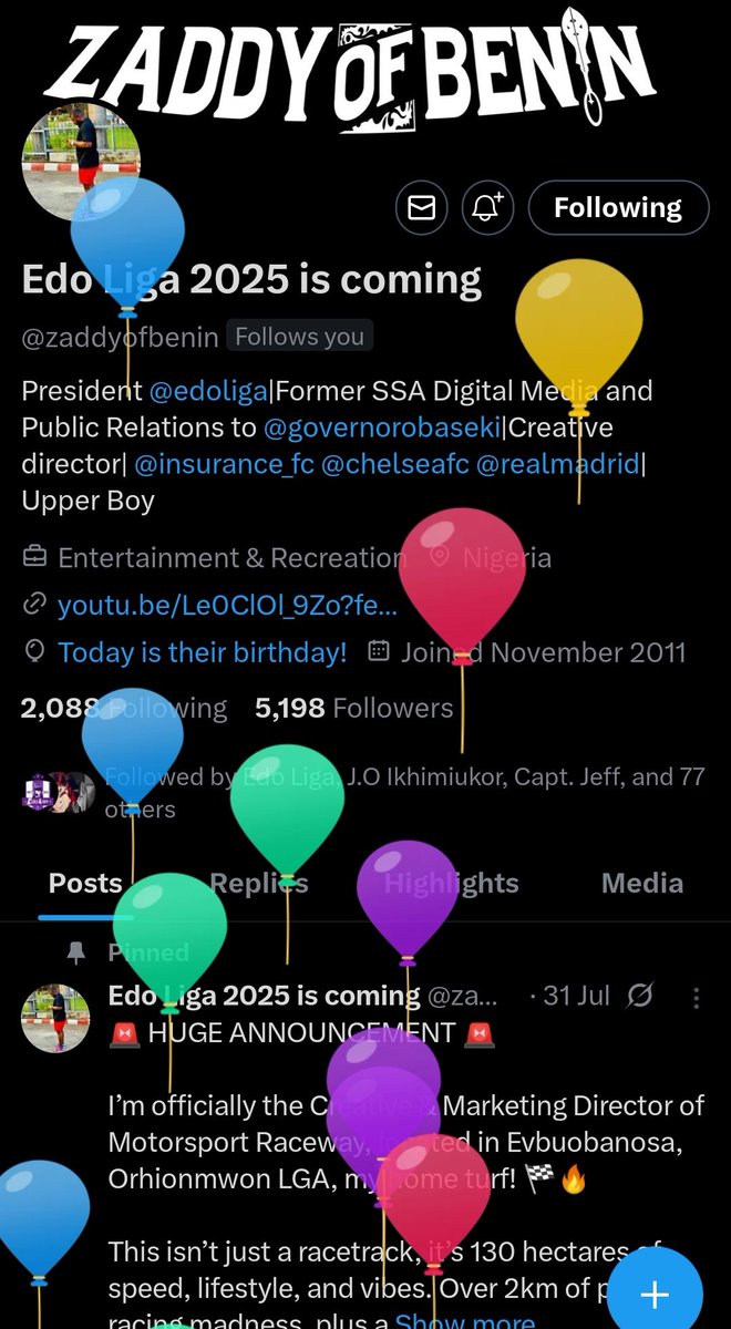 She with blessings one and only ZADDY!!!

The World Is Waiting For Edo Liga.
We know GOD got you bro.
LOVE!
<a href="/zaddyofbenin/">Zaddy of Benin</a>