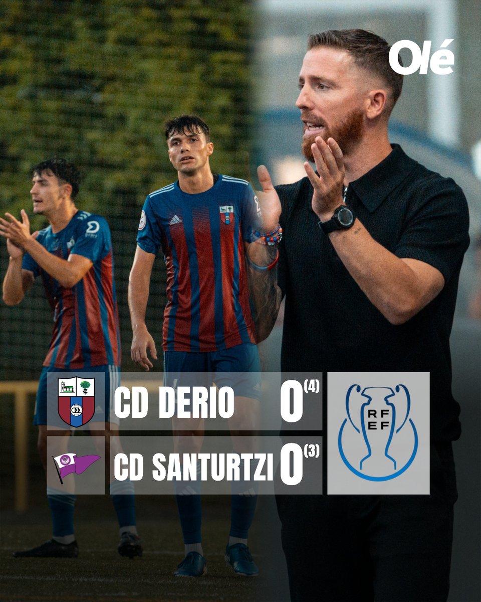 👔🇪🇸 DEBUT Y VICTORIA PARA IKER MUNIAIN COMO DT ✅

Por la Copa Federación, el CD Derio, equipo de la tercera división española que tiene al ex San Lorenzo como deté, se llevó la victoria por penales ante el CD Santurtzi