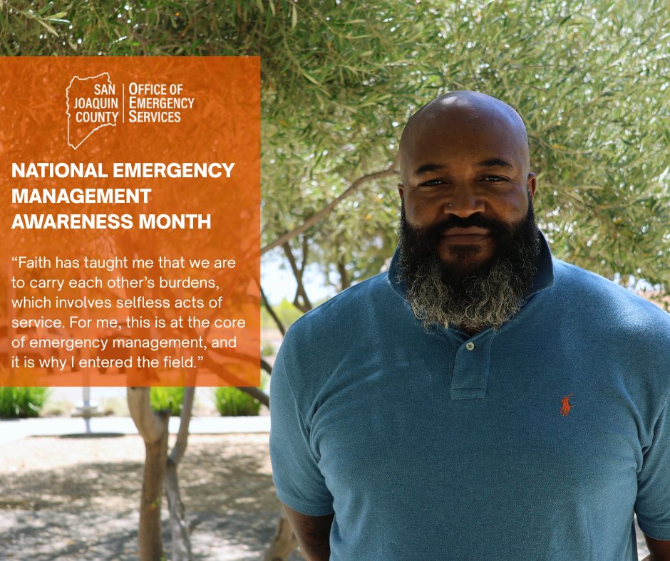 Our core values are what draw us to the field of emergency management. They reflect our beliefs, our faith, and the very nature of who we are. Meet Robert D. King, Emergency Planner with OES! Learn more about OES at sjgov.org/department/oes….