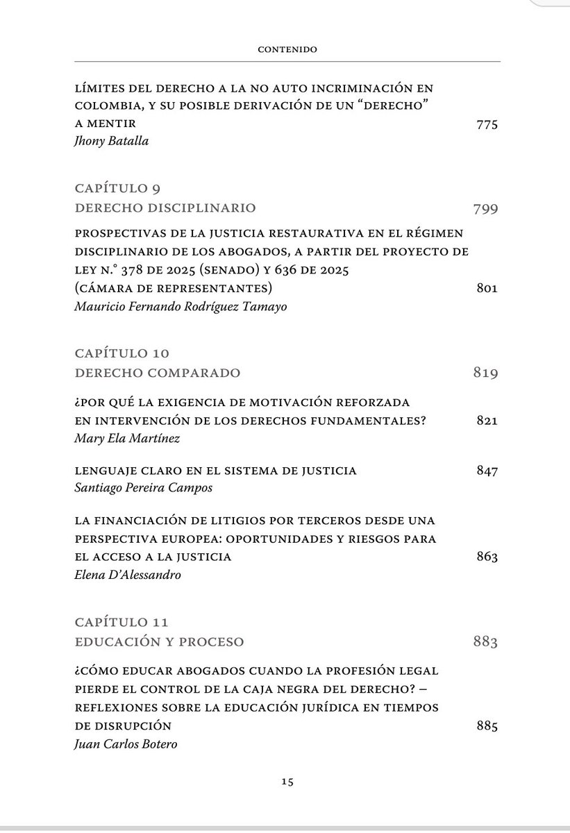 📚✨ Invitación a la lectura

En las memorias oficiales del Congreso Colombiano de Derecho Procesal, tuve el honor de aportar una reflexión profunda bajo el título:

“Límites del derecho a la no autoincriminación en Colombia, y su posible derivación de un ‘derecho’ a mentir”