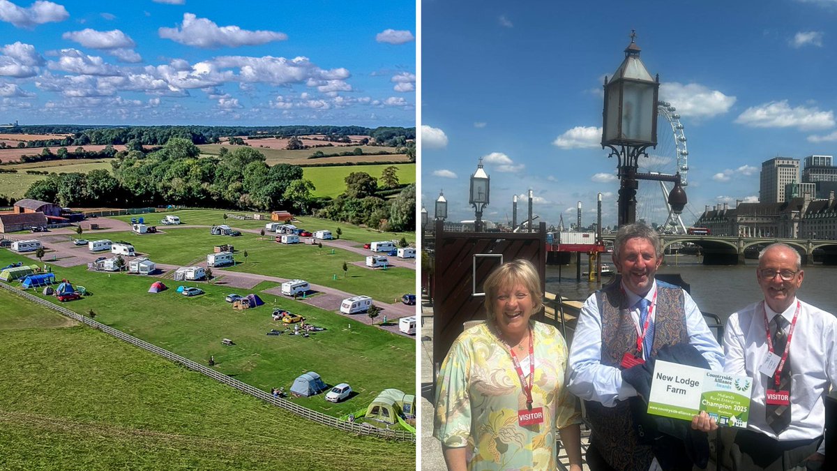 🎉Congrats to New Lodge Farm in Northants on their latest achievement:

🏆Countrysie Alliance Rural Enterprise Midlands Champions (awarded in the House of Lords)!👏

This family farm has an adult only campsite, farm shop, restaurant, coffee shop/bar, swim spa, glamping + more...