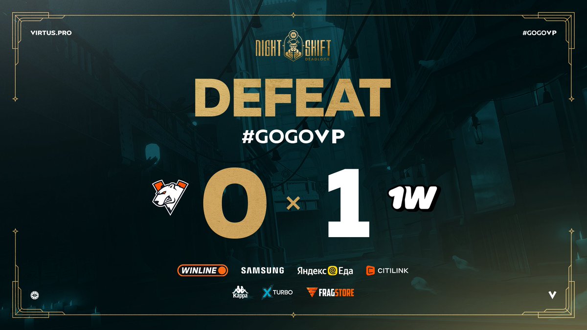 virtuspro's tweet photo. We finish third at Deadlock Night Shift #1.

Thank you for watching the stream and supporting our guys. See you at the next tournaments 🧡

#Deadlock #GOGOVP https://t.co/jnxoGKJErx