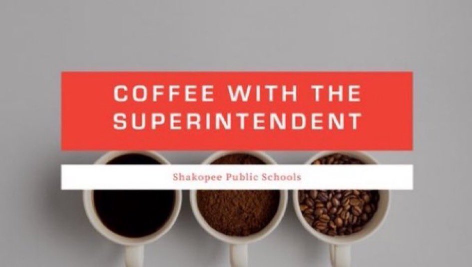 I’m looking forward to Coffee with Superintendent at <a href="/shakobrewhall/">Shakopee BrewHall</a> tomorrow, August 14 from 7:00-8:15am. Feel free to drop in.