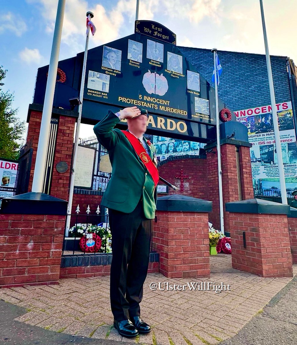 Brendan Bik McFarlane was recently hailed as a ‘hero’ in Falls Park. 
This evening on the Shankill Road, as we remembered his victims, he was called out as the cowardly terrorist who led an IRA murder gang, killing five people in the Bayardo Bar attack, 13th August 1975.