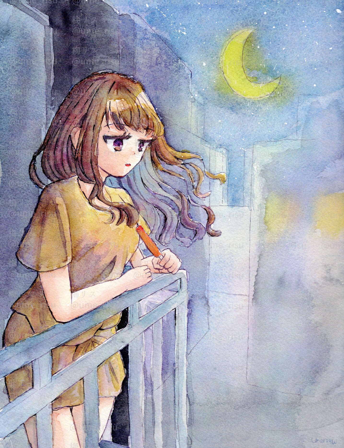 水彩画 リスのひょっこりはん 水彩画 リスのひょっこりはん 水彩画 リスのひょっこりはん