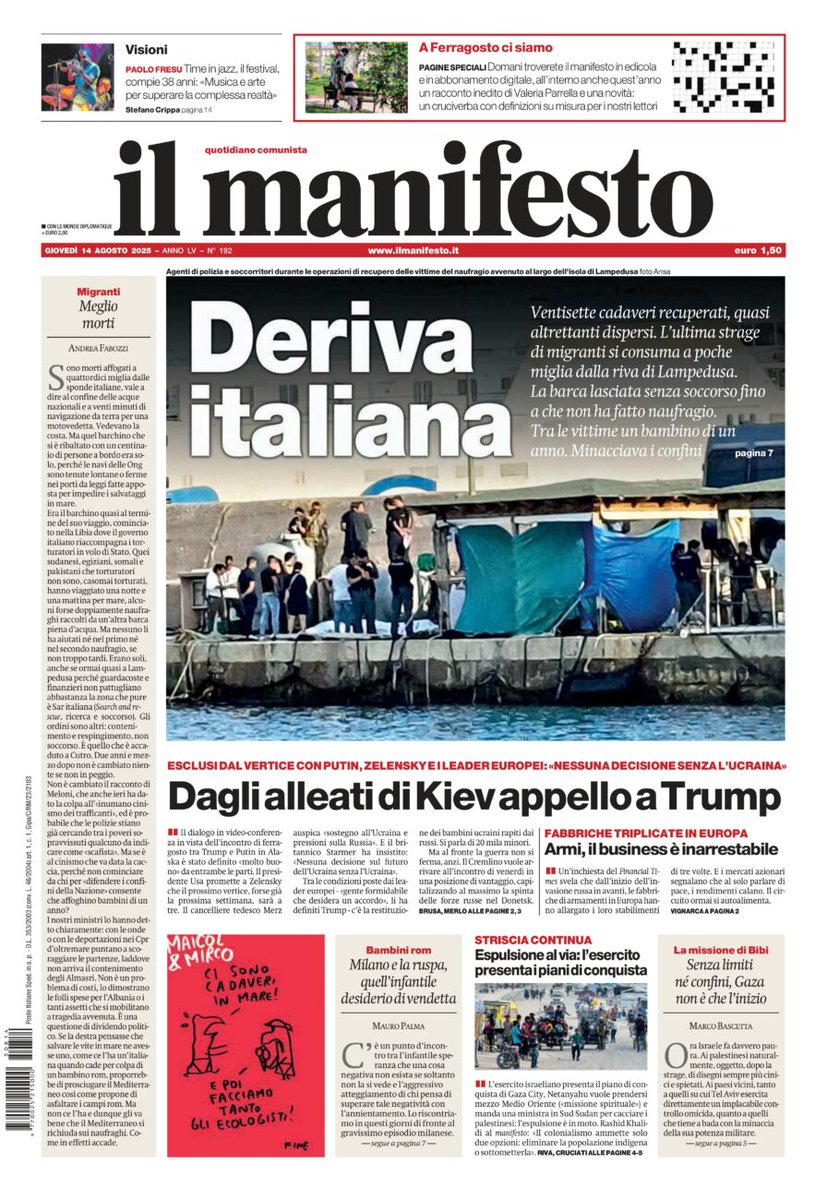 il manifesto tweet media