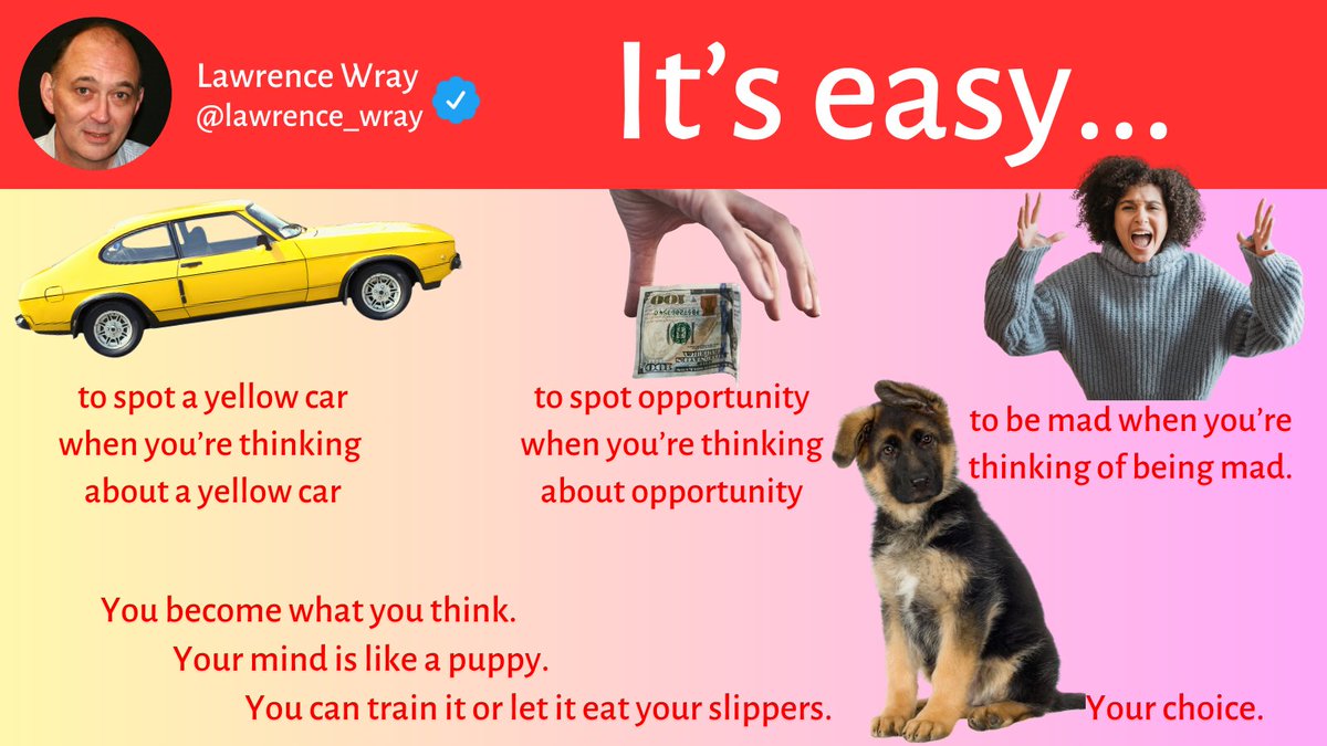 Take control, because if you don't...

Yeah, minds do their own thing if you let them.