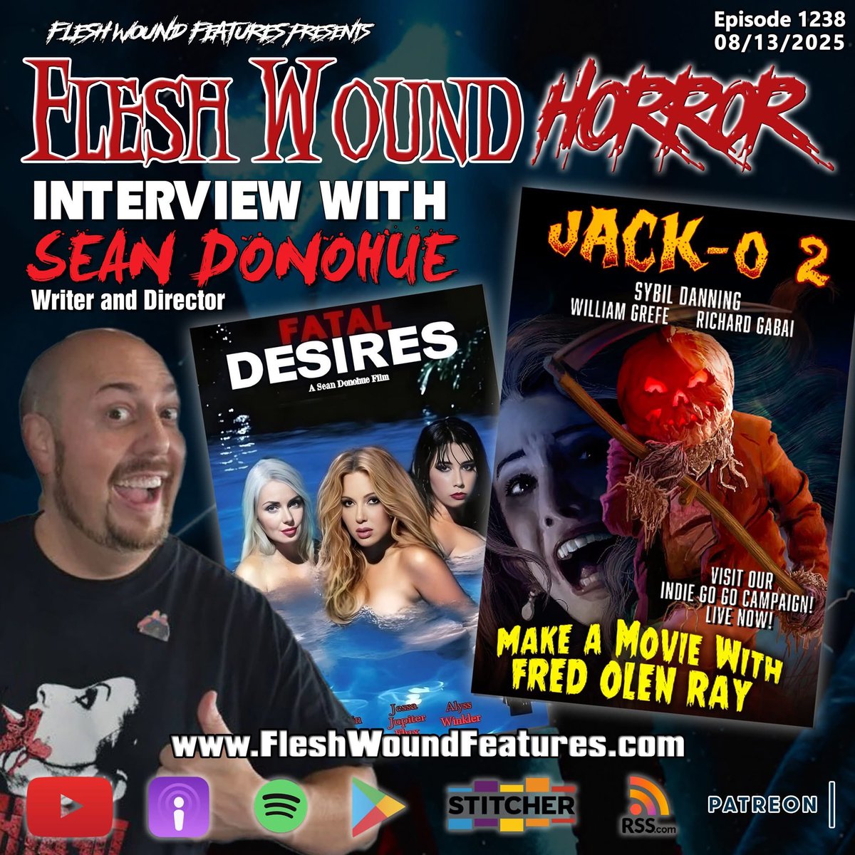 FleshWoundRadio's tweet photo. https://t.co/7QnuZaED64 #jacko2 #Jacko #HalloweenHorror #Slasher #SeanDonohue #EroticThriller #Boobs @PromoteHorror #HorrorMovies #Horror #HorrorCommunity #MistyMundae #RichardGabai #SteveLatshaw #CultFilm #HorrorSequel #Halloween2025 #crowdfunding #SexyMovie https://t.co/DoKlu1AV4p