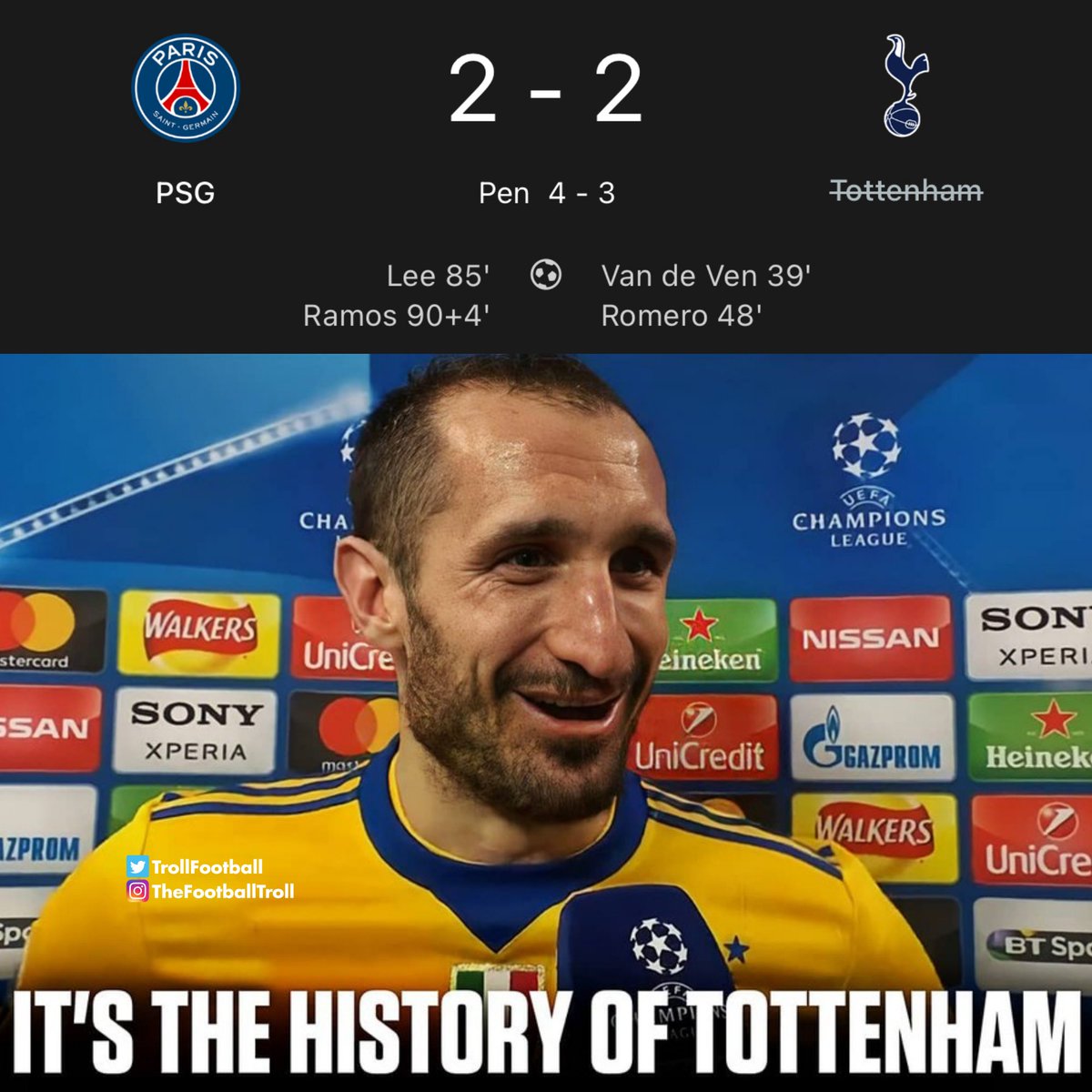 Never change Tottenham