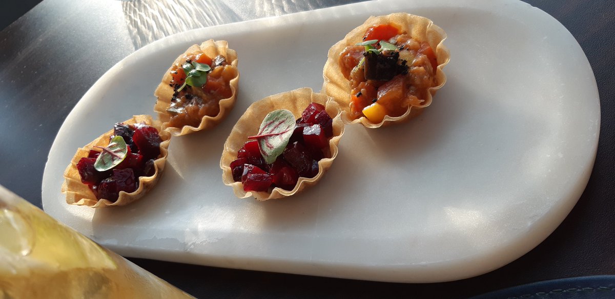 Lots of treats with the Birmingham Restaurant Festival tasting menu at Orelle - veggie version.