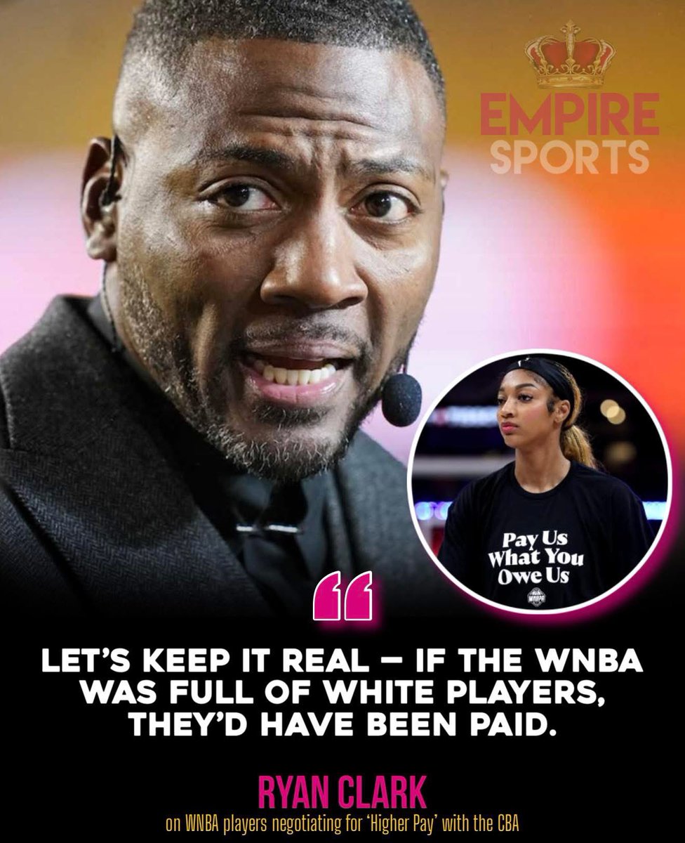 Hoopss's tweet photo. Ryan Clark speaks out on paying WNBA players: https://t.co/cppXd2MyKe