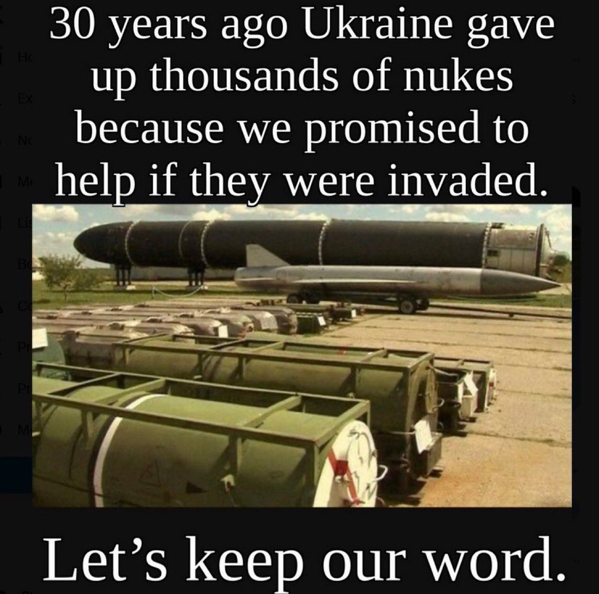 Remember the Budapest Memorandum?

Ukrainians do.

They believed our promises.