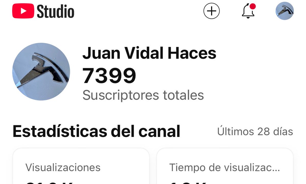 Sin prisa pero sin pausa! A 1 subscriptor de 7400! Sin monetizar canal, sin publicidad! Gracias a todos y todas por hacerlo posible. Todo por un Hobby!