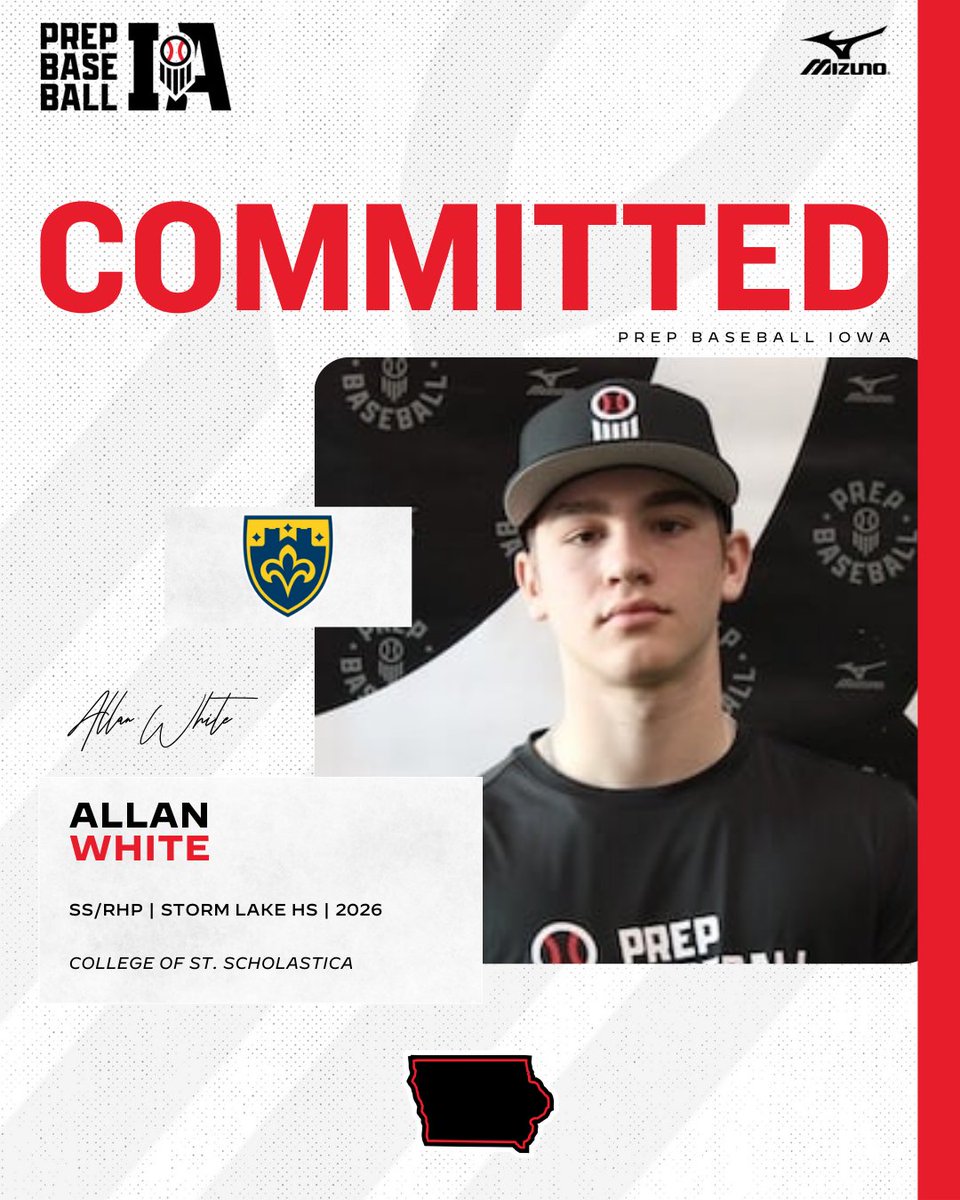 🎓𝐂𝐨𝐦𝐦𝐢𝐭𝐦𝐞𝐧𝐭 𝐖𝐚𝐭𝐜𝐡🎓

Allan White, (2026, SS/RHP, Storm Lake) commits to the College of St. Scholastica.

👤 loom.ly/Q_GPvS0

<a href="/AllanWhite1234/">Allan White</a> ✖️ <a href="/cssbaseball/">Saints Baseball</a>