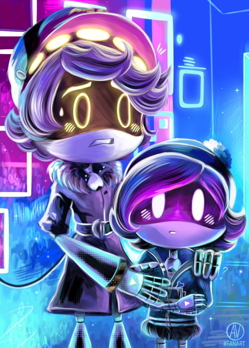 𝗡𝗨𝗭𝗜💛💜 BUT 𝗜𝗱𝗲𝗮 𝗯𝘆 <a href="/DestinySquared/">SquarerootofDestiny--CommsOPEN</a>! 
𝗠𝘆 𝗳𝗮𝘃𝗼𝗿𝗶𝘁𝗲 𝗮𝗻𝗱 𝗯𝗲𝘀𝘁 𝗮𝗿𝘁𝗶𝘀𝘁 𝗶𝗻 𝗺𝘆 𝗼𝗽𝗶𝗻𝗶𝗼𝗻✨️ 
Seriously, his arts are so cool :D
#Nuzi #SerialDesignationN #UziDoorman #murderdronesN #murderdronesUzi #murderdronesfanart