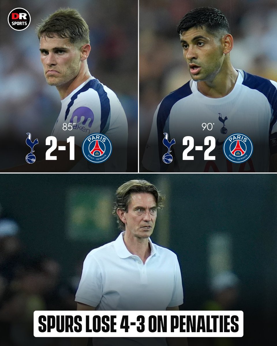 drsportsmedia's tweet image. New season, New Coach, New Captain... Same Old Tottenham! 😅

#THFC #PSG #UEFASuperCup