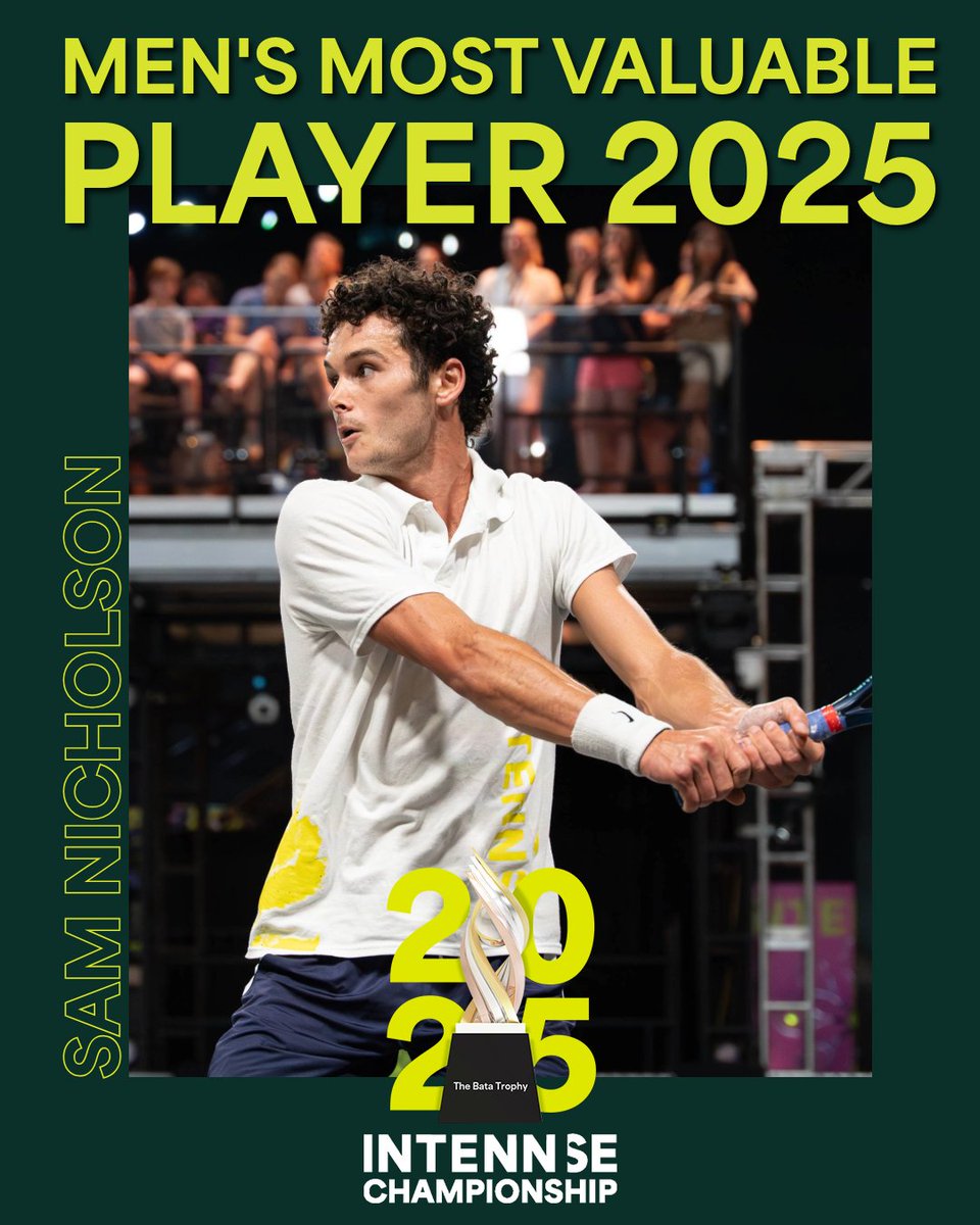 Men’s Most Valuable Player – Sam Nicholson

From clutch points to unstoppable energy, he owned the court and took home Men’s MVP at the 2025 INTENNSE Championship.