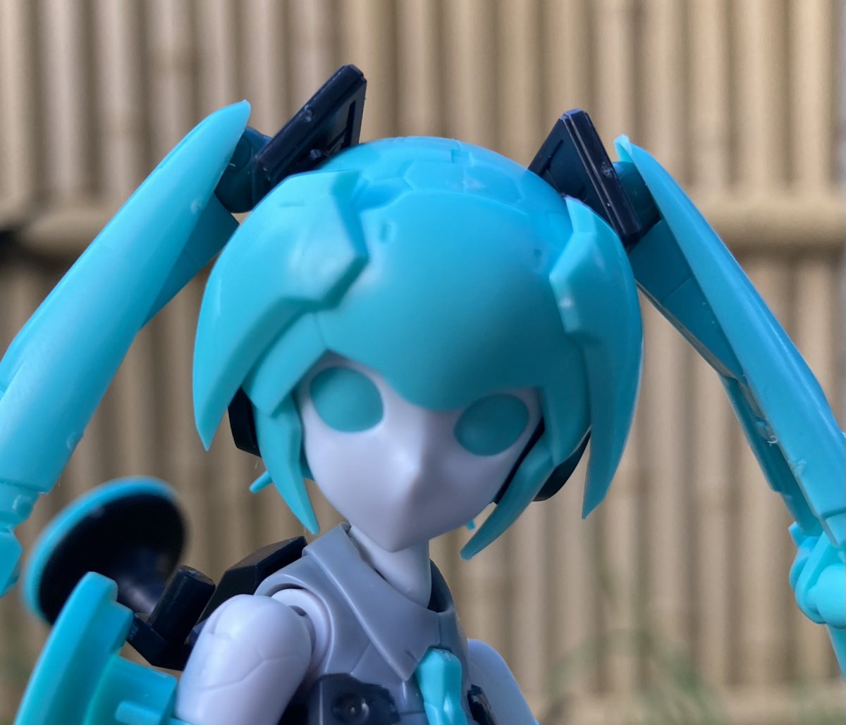 manaitapeacea's tweet image. #おはようVtuber️️ 
#おはようVライバー︎ 
#FRAMEARMS
#初音ミク 
おはようございます
完成しましたフレームアーティスト初音ミクです
髪型他色々別パーツで好きにカスタマイズできます
肌色パーツもありましたが今回省略しました