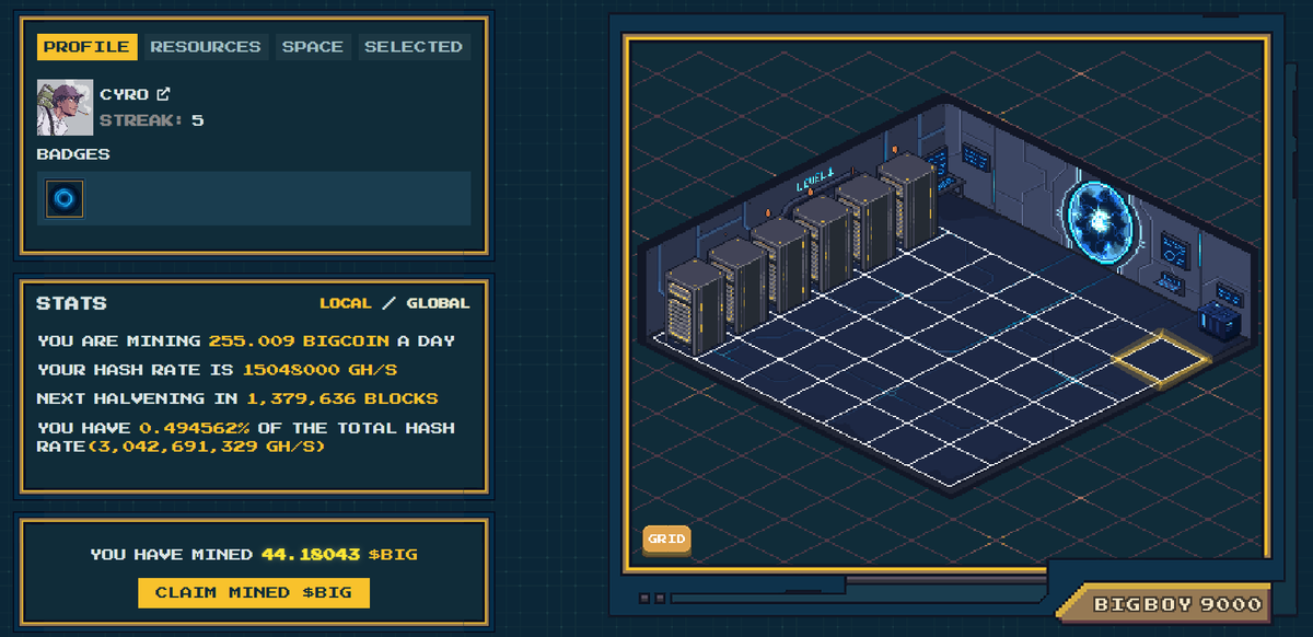 Just added a 6th Blackwell miner 

⛏️✳️

$BIG | <a href="/AbstractChain/">Abstract</a>