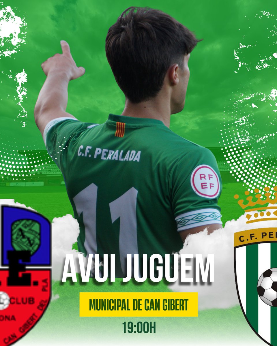 CFPeralada's tweet image. 💚⚔️ 𝗔𝗩𝗨𝗜 𝗝𝗨𝗚𝗨𝗘𝗠! ⚔️💚

🕖 19:00 h
🏟️ Municipal de Can Gibert
@uecangibert 🆚 @CFPeralada 
💥 Vine i anima els nostres!

Gràcies: @rfef 🙌

#CFPeralada #SomXampanyers #Pretemporada #PartitAmistós #DiaDePartit 💚⚔️