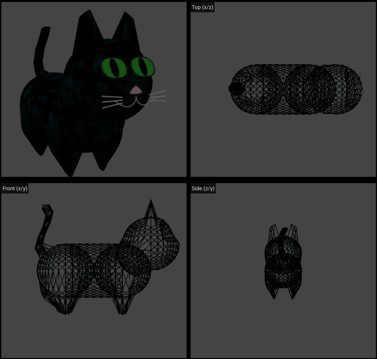 #js13k #js13kgames And on the first day Rob said, “Let there be cat,” and there was cat. Rob saw that the cat was good, and he separated the cat from the nothingness.