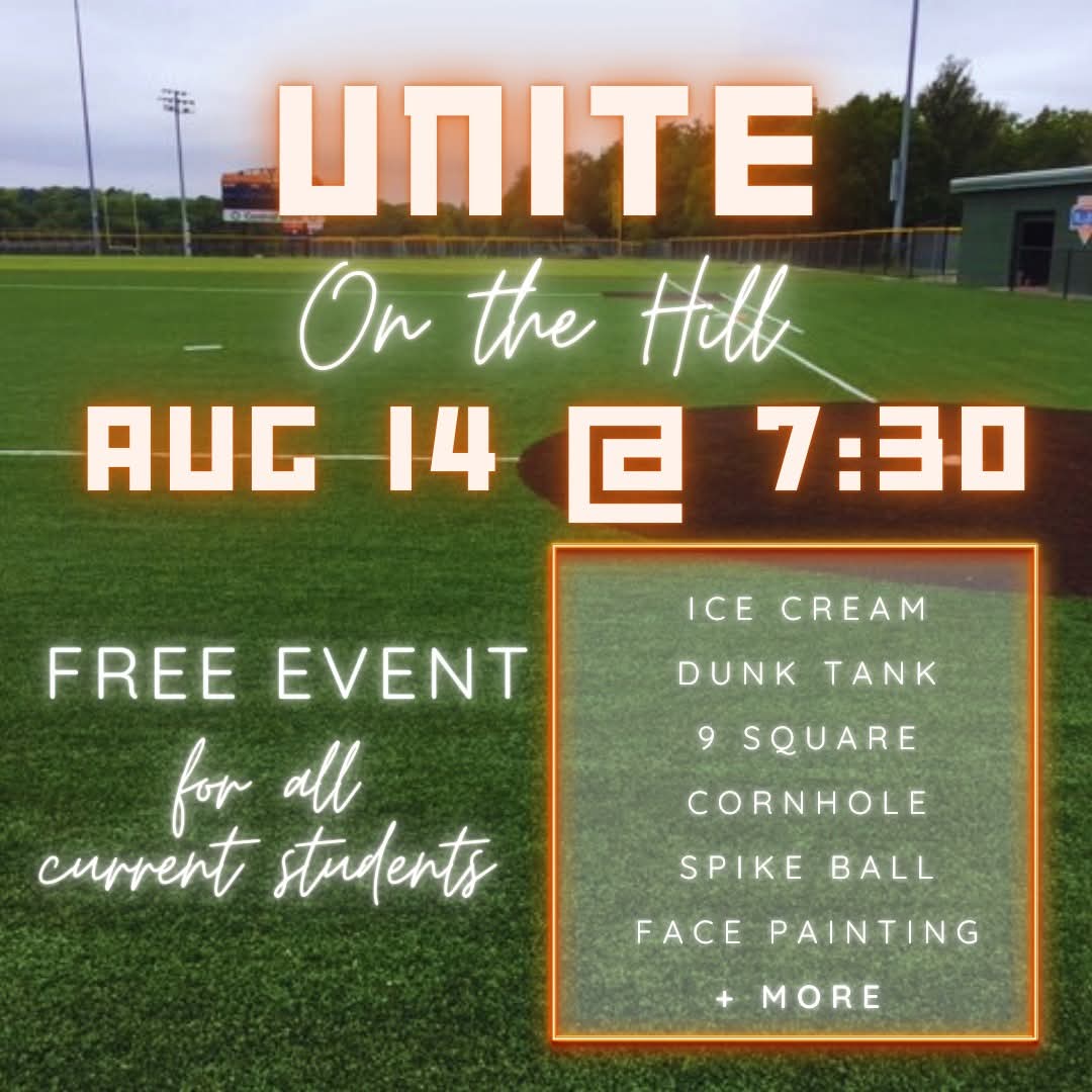 VENUE CHANGE! UNITE has been moved to Birmingham Field (Hooray for a new track- but we can't be on the fresh paint!)

Park in the north lot by the cafeteria.
