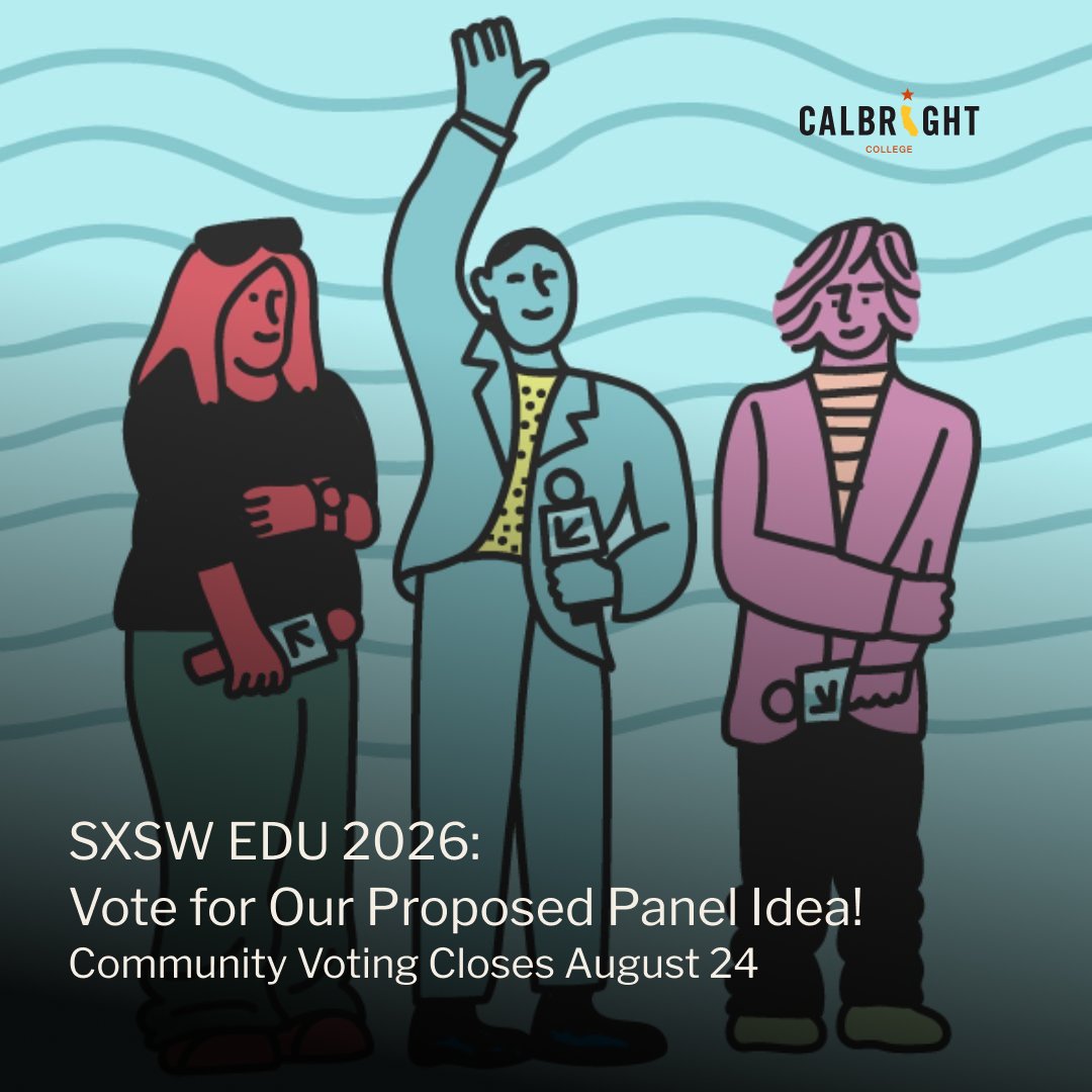 Your vote can bring CBE to #SXSWEDU2026!

If our panel proposal is selected, Ajita Talwalker Menon, our president and CEO, will join other leaders to discuss CBE &amp; strategies for adult learner success.

Voting closes Sunday, August 24th, so act now: calbrig.ht/3HyPHSi