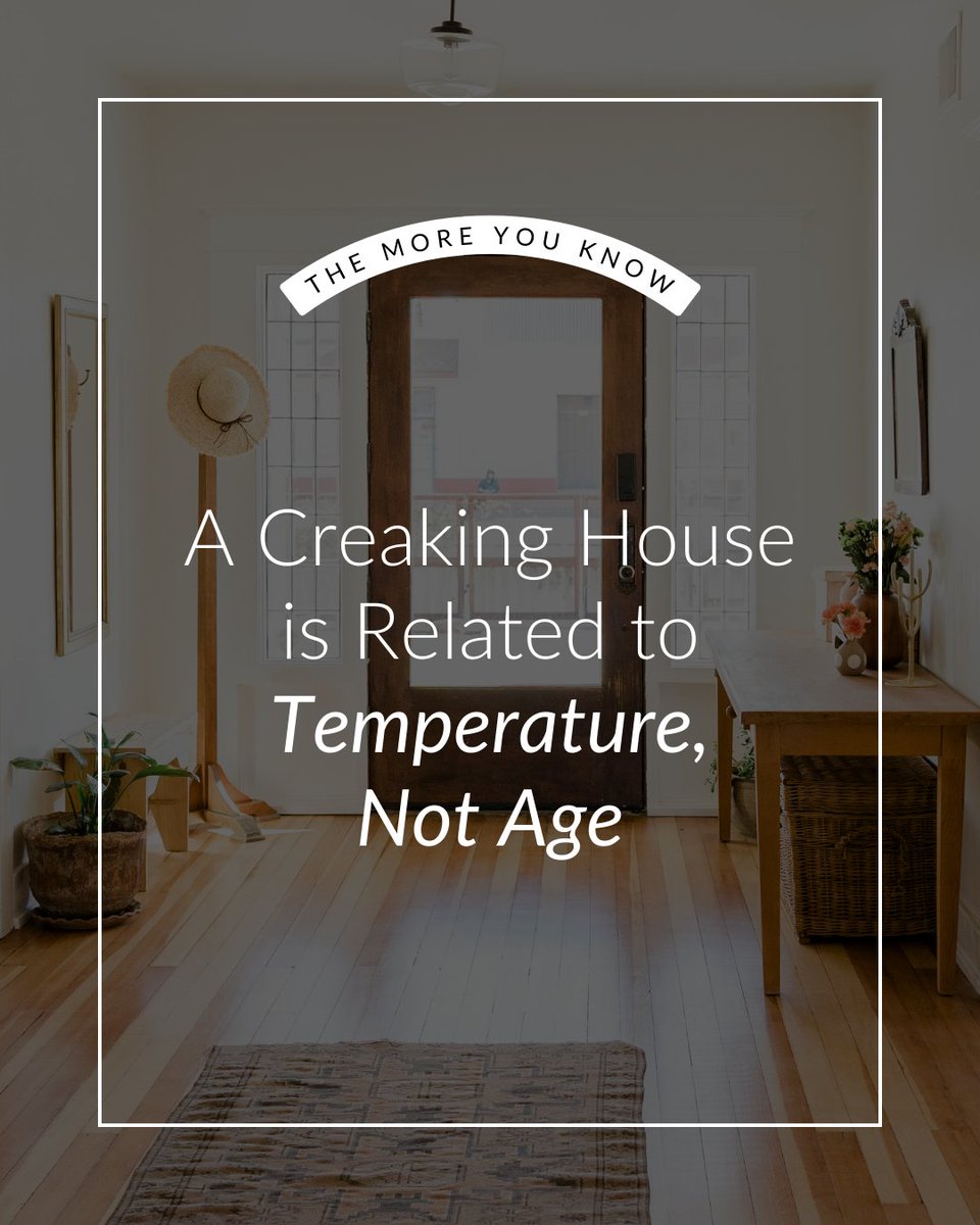 Creaks &amp; groans don’t always mean an old house — just normal shifts from temp &amp; humidity. At Surterre Properties®, we help buyers love every charming quirk (noisy or not). Ready to sell? DM us today!

Source: guildmortgage.com

#home #luxury #realestate #themoreyouknow