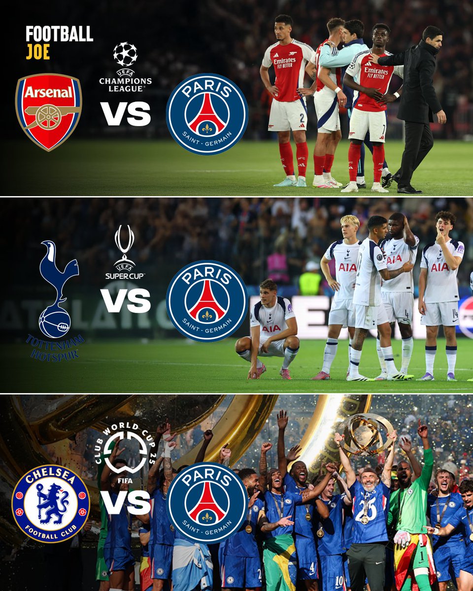 FootballJOE's tweet photo. Beating PSG ain’t for every London club 👀 https://t.co/OtMuNZfg0Z
